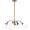 Quoizel Pendant Chandelier 4 Lights Weathered Brass QP6157WS - alternate 4